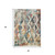 2' X 3' Beige Blue and Gray Geometric Distressed Area Rug With Fringe N270-555326