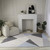 5' X 8' Blue and Gray Geometric Area Rug N270-570044