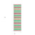 2' X 8' Red Green and White Striped Washable Non Skid Indoor Outdoor Area Rug N270-561168