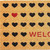 17" X 29" Natural and Black Coir Heart Welcome Outdoor Valentine's Day Door Mat N270-555240