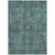 8' X 10' Turquoise Oriental Washable Non Skid Indoor Outdoor Area Rug N270-563850
