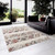 4' X 6' Cream Southwestern Area Rug N270-390379
