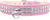 Style #72 Rhinestone Designer Croc Dog Collar Light Pink Size 12 S528-82-21-LPKC12