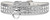 Style #72 Rhinestone Designer Croc Dog Collar Silver Size 22 S528-82-21-SVC22