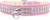 Style #72 Rhinestone Designer Croc Dog Collar Light Pink Size 16 S528-82-21-LPKC16