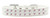 Sprinkles Dog Collar Pearl and Light Pink Crystals Size 14 White S528-616-7 WT-14