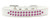 Two Row Bright Pink Crystal Size 20 White Dog Collar S528-613-07 WT-20