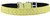 Chevrons Nylon Dog Collar with classic buckle 3/4" Yellow Size 22 S528-126-260 34YW22