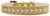 Sprinkles Ice Cream Dog Collar Pearl and Clear Crystals Size 20 Gold S528-616-12 GD-20
