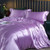 Style: Snow Green, Size: 1.5M Fitted Sheet - Solid Color Double-sided Silk Four-piece Set Silkworm  Q119-CJCS226956370RI