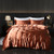 Style: Light Coffee, Size: 2M Flat Sheet - Solid Color Double-sided Silk Four-piece Set Silkworm Si Q119-CJCS226956347UF