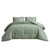 Oversized Queen Sage Microfiber 3-Piece Comforter Set with Ruffled Edge Trim Q280-QUPX6399