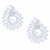 Clip On Medium Silver Hook Pearl Earring for Women T226-9485365805375
