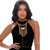 Gold Metal Drop Necklace Set T226-9485948518719