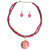 Pink Cord Bead Pendant Necklace T226-9485500907839