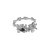 Fashion Irregular Lava CZ 925 Sterling Silver Adjustable Ring R866-HFH_664877892100