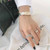 Irregular Folds 925 Sterling Silver Open Bangle R866-HFH_620049620137