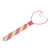 Pink Lime Pearl Stripe Tie Choker T226-9485581779263