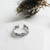 Fashion Vintage Twist Rope Solid 925 Sterling Silver Adjustable Ring Women R866-HFH_520614014068