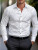 Color: Green, Size: 5XL - 10 colors men's formal shirt button-up shirt long sleeve striped lapel sp F640-12000039556777685