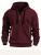 Color: Burgundy, Size: XXXL, Sale by Pack: Pack of 1, Ships From: CHINA - New hoodie men zipper mul F640-12000042206941772