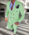 Color: green, Size: 6XL - High Quality 2024 Peak Lapel Men Suits One Button Groom's Wedding Suit Se F640-12000043088442172