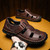 Outdoor Fashion Cattlehide Leather Sandals Men's Plus Size Q119-CJYD2148533