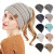 Color: GRAY - New Lady Knitted Hats for Women Girls Skiing Baseball Cap Openings Horsetail Hat F640-12000035792519367