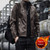 Color: Brown Plus Velvet, size: XL - Men's Fashion Casual Slim Motorcycle Clothing Leather Jacket Q119-CJYD187257224XC