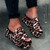 Color: Leopard, Size: 42 - Slippers sponge cake with fish mouth sandals Q119-CJBHNSNS21087-Leopard-42