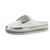 Color: White, Size: 40 - New Flat-Bottomed Rhinestone Baotou Semi Slippers Tide Q119-CJNS101893106FU