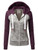 Color: Purple, Size: XXL - Colorblock Hooded Pullover Sweatshirt Q119-CJNSSYWY01689-Purple-XXL