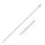 Size: 20'' - Rhodium Plated Sterling Silver Curb Style Chain (3.00 mm) P150-60698-20