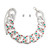 Silver Red Green Detail Chain Set T226-9485586334015