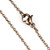 TK2423R - IP Rose Gold(Ion Plating) Stainless Steel Chain with No Stone A874-TK2423R