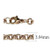 TK2438R - IP Rose Gold(Ion Plating) Stainless Steel Chain with No Stone A874-TK2438R