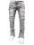 Color: Blue, Size: XL - Men's Regular Fit Stacked Jeans Ripped Slim Fit Patch Distressed Destroyed  F640-12000041500299355