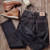 Men's Straight-leg Mid-high Waist Raw Denim Selvedge Jeans Q119-CJNZ2262991