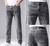 Color: 1213 Black And Gray A, Size: 31 - Men's Jeans Straight Fashion Slim Fit Q119-CJXX211680034HS