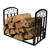 Black Metal Indoor Outdoor 2-Ft Firewood Holder Log Rack Q280-SDIODLH589510235