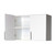 White Wall Cabinet with 2 Doors and Adjustable Shelf Q280-PWC1561818