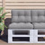 vidaXL Pallet Cushion Grey Fabric (100% polyester) 19.7x15.7x4.7 in A949-360536