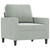 vidaXL Sofa Chair Light grey Velvet (100% polyester), metal, textilene A949-359179