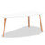 vidaXL Coffee Table Set of 2 White Solid pinewood, MDF Medium Durable A949-244731
