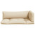 vidaXL Pallet Cushion Set of 3 Beige 100% Polyester Medium A949-314661