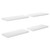 Wall Shelf Set of 4 High gloss white Honeycomb MDF, metal A949-323750
