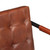 vidaXL Sofa Brown Real goat leather 45.3 in x 24 in x 29.5 in Durable A949-288283