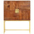 vidaXL Highboard Brown and Golden Solid Acacia Wood 31.5 x 11.8 x 39.4 in A949-285868