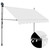 vidaXL Retractable Awning Cream Polyester with PU coating, steel A949-145873