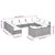 vidaXL Garden Lounge Set Black A949-3102071